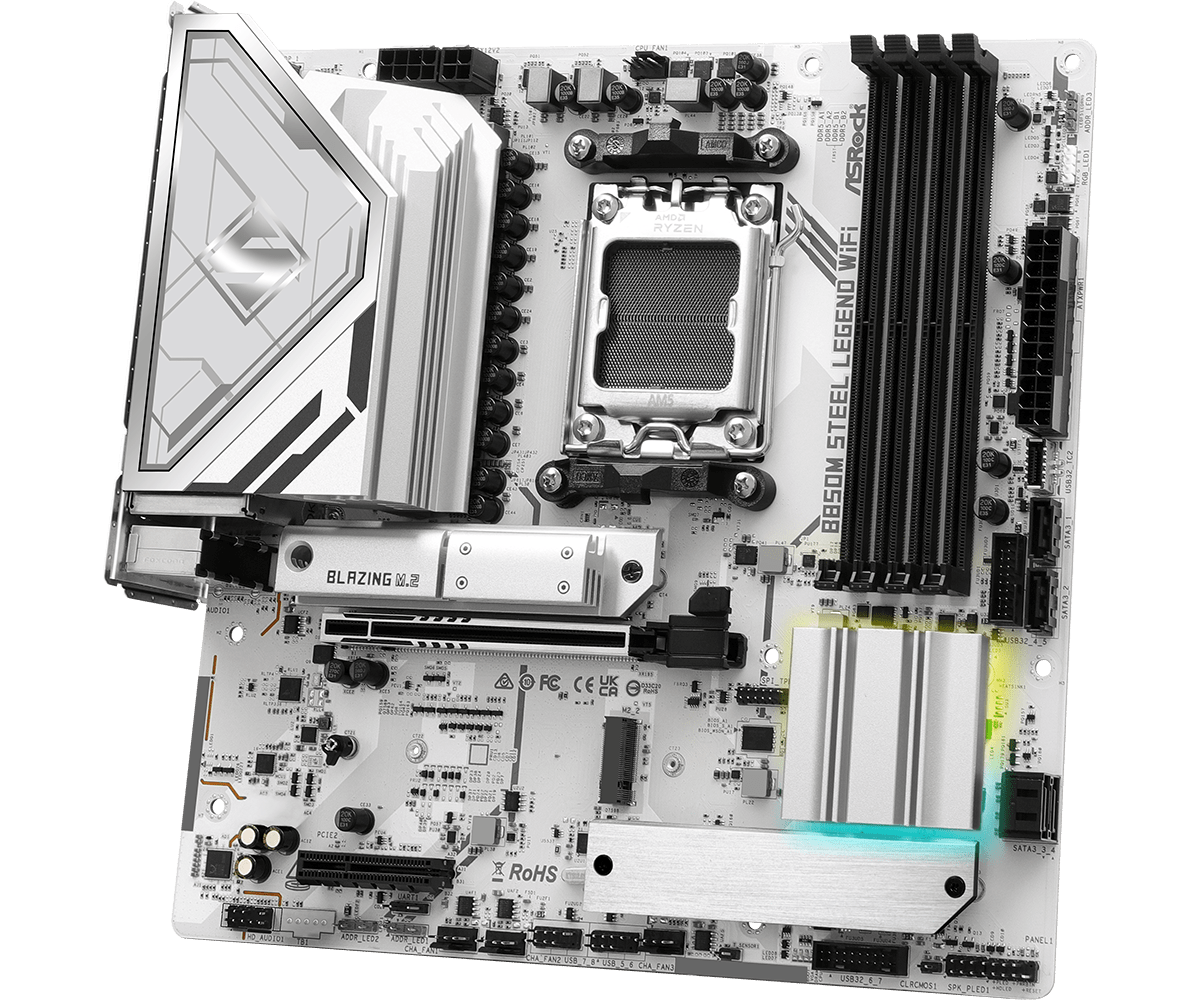  ASROCK B850M STEEL LEGEND WI - Am5 Micro Atx Pcie 5.0 Motherboard review and price